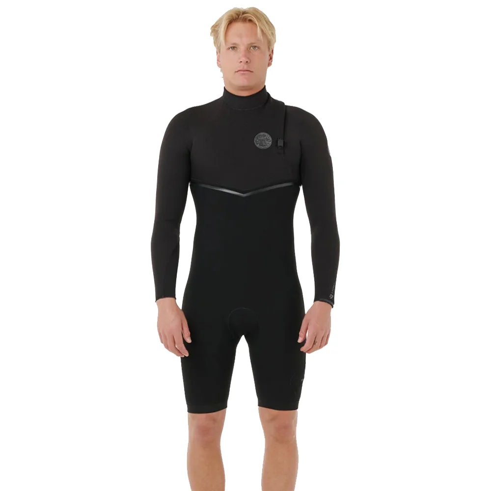Short John Rip Curl E-Bomb E7 Manga Longa 2/2mm Zip Free Preto – Tam. M