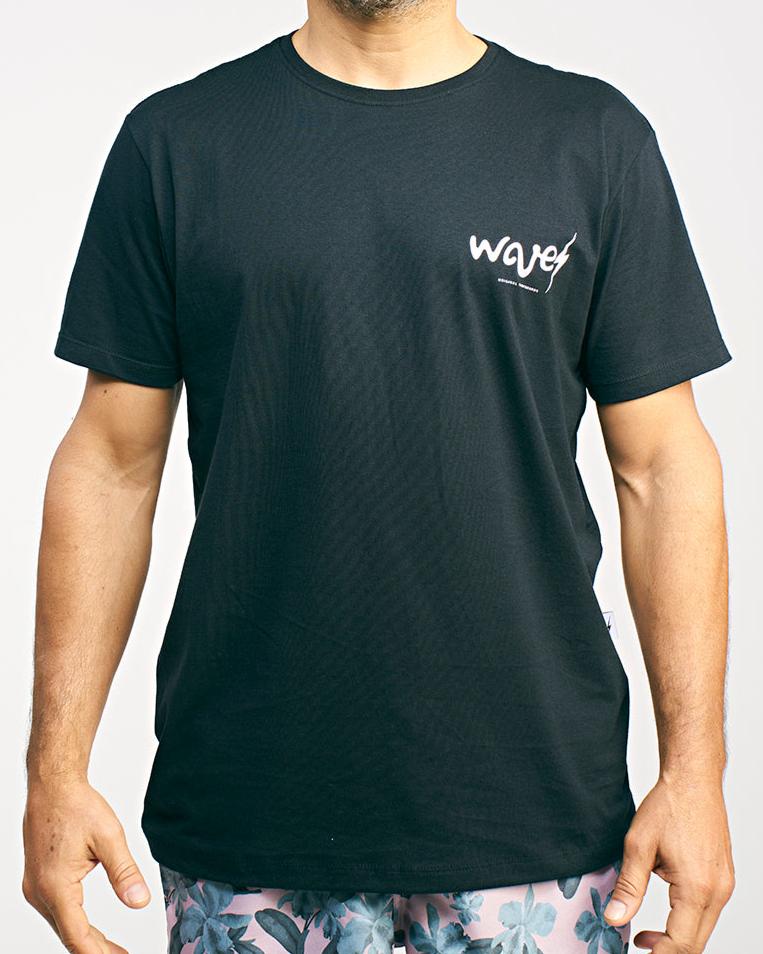 Camiseta Lightning Bolt Wave – Preto