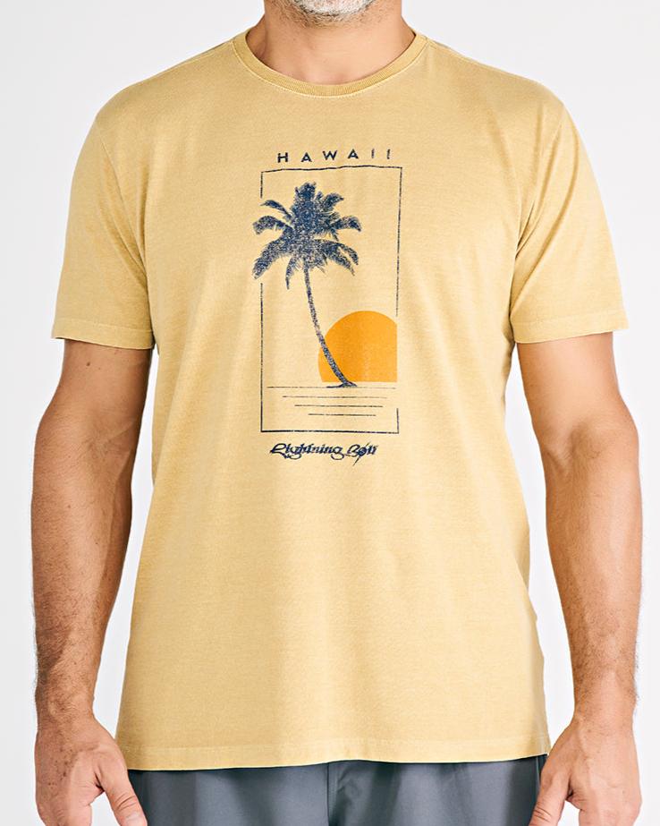 Camiseta Lightning Bolt Coqueiro – Bege