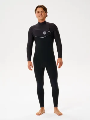 Roupa de Borracha Long John Rip Curl E-Bomb E7 3/2mm Manga Longa Zíper na Frente - Preto - Tam. G