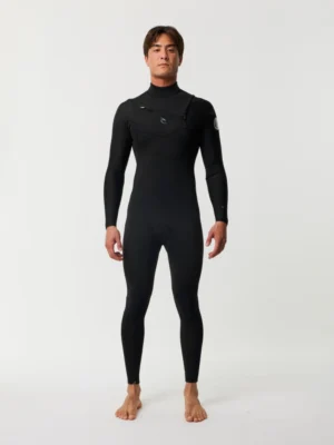Roupa de Borracha Long John Rip Curl Dawn Patrol 2/2mm Manga Longa Zíper na Frente - Preto - Tam. M