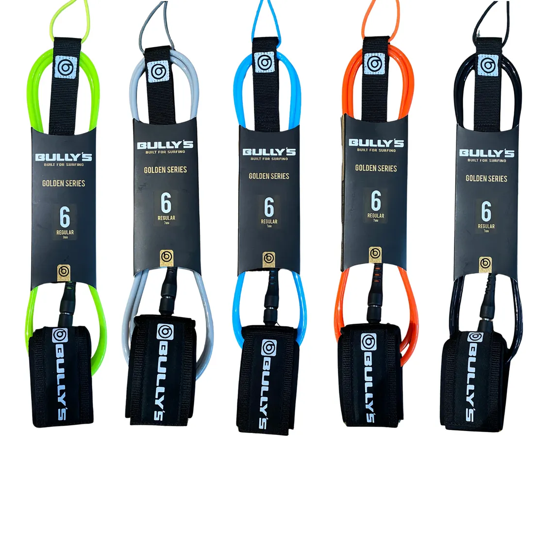 Leash Bully’s Golden Regular 6′ x 7 mm – Importado – Diversas Cores