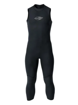 Long John Mormaii Masculino Sem Manga Zíper nas Costas 2mm Triathlon Natação - Preto - Tam. MG
